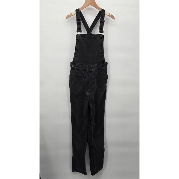 Madewell Pants - Madewell Black Denim Skinny Overalls Lunar Wash Sz Medium